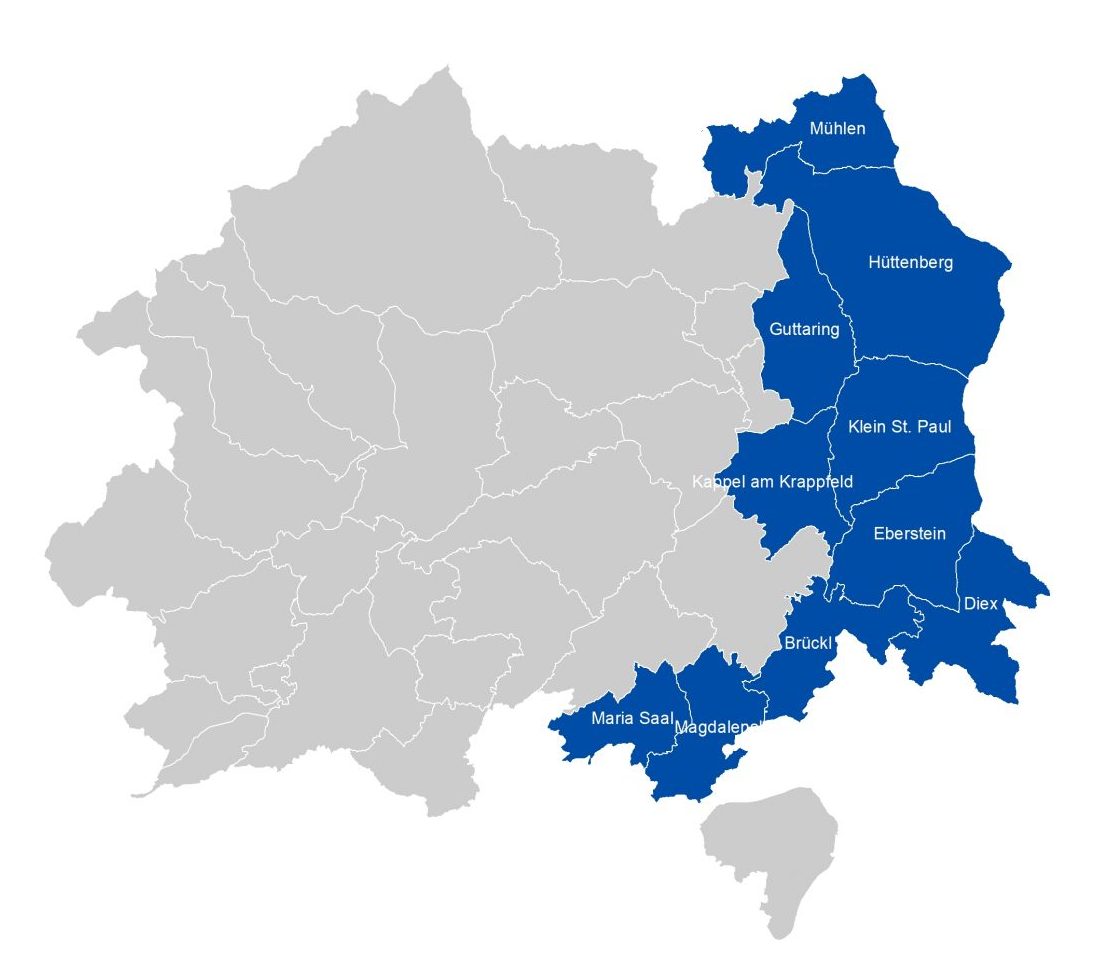 Landkarte der norischen Region